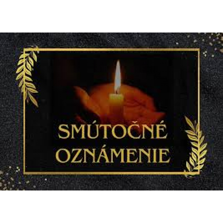 Menšia fotka pre článok Smútočné oznámenie